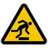 Waarschuwingsbord W007 - Gevaar voor struikelen