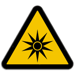 Panneau d'avertissement W027 - Rayonnement optique