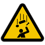 Waarschuwingsbord W035 - Gevaar voor vallende voorwerpen