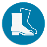 Panneau d'obligation - M008 - Protection obligatoire des pieds
