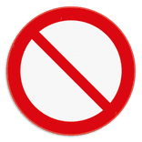 Verbodsbord - Algemeen verbod - pictogram P001