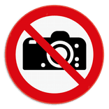 Panneau d'interdiction - P029 - Interdiction de photographier