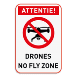 Verbodsbord - Drones no fly zone