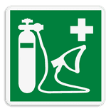 Panneau de sauvetage - E028 - Kit d’oxygène médical