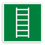 Vluchtroute bord E059 - Vluchtladder
