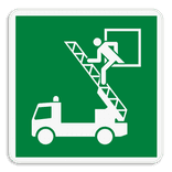 Vluchtroute bord E017 - Vluchtraam