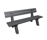 Banc de parc avec dossier - Bicolore - Modèle Porto