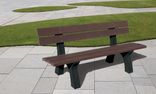 Parkbank met rugleuning - Bicolor - type Porto