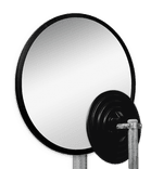 Miroir industriel rond Ø600 mm en acrylique ou polycarbonate avec support Ø48-90 mm