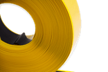 Vloermarkering tape PVC 50mm extra sterk - geel/zwart - rol 25 meter