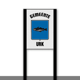 Gemeentegrensportaal met bord 400x600 of 600x900mm