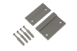 Muurbeugelset RAL7042 aluminium - verkeersbord op vlakke muur