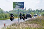 Reflecterende Mottobord - Motor mag het zachter