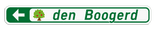 Informatiebord 1200x150mm reflecterend met je eigen opdruk