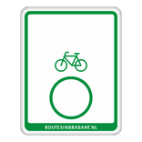 Fietsroutebord DOR 300x380mm - VisitBrabant - type B