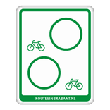 Fietsroutebord DOR 300x380mm - VisitBrabant - type K