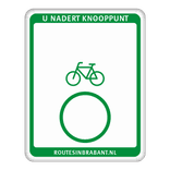 Fietsroutebord DOR 300x380mm - VisitBrabant - type U