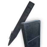 Poteau noir en plastique recyclé pour numéro maison 1250 mm