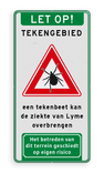 Waarschuwingsbord - Let op! TEKENGEBIED