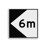 Scheepvaartbord BPR F.2a links - Richtingaanduiding met zijborden
