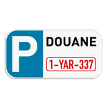 Parkeerplaats bord 400x200mm - Jouw ontwerp