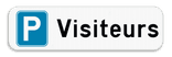 Panneau de stationnement – Réservé aux visiteurs