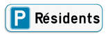 Panneau de stationnement - Résidents