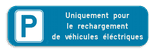 Panneau de stationnement – Véhicule électrique – 600x300mm