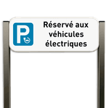 Panneau de Stationnement - Borne de Recharge pour Voiture Électrique