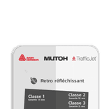 Panneau de sécurité avec consignes de sécurité pour l'utilisation de la machine et 4 pictogrammes