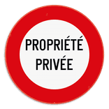 Panneau de signalisation - C3 - Propriété privée