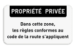 Panneau d'interdiction - PROPRIÉTÉ PRIVÉE - Code de la route