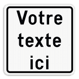 Panneau de texte 1:1 Carré Personnalisable