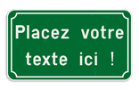 Panneau de Texte Personnalisable avec Cadre Classique