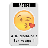 Panneau d'information - Merci - Emoji