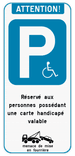Panneau Handicapé Personnalisable – Stationnement PMR Sur Mesure