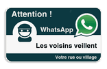 Panneau additionnel WhatsApp - Nom de rue