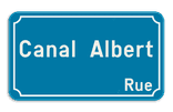 Plaque de rue belge 400x200mm personnalisée – Nom de rue au choix