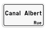 Plaque de rue 4:2 personnalisable – Style classique belge