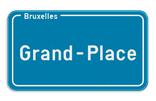Plaque de rue Bruxelles personnalisée – Nom au choix
