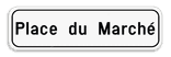 Plaque de rue blanche personnalisable en aluminium – formats 700 x 200 et 500 x 150 mm
