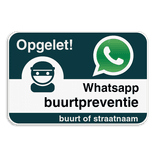 Panneau WhatsApp - Nom de rue - Néerlandais