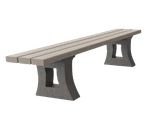 Banc public sans dossier- Bicolore - Modèle Bonn