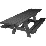 Picknicktafel met verlengd tafelblad - type Oslo - Bicolor