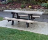 Picknicktafel met verlengd tafelblad - type Oslo - Bicolor