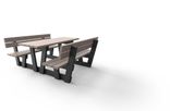 Picknicktafel - type Lyon met rugleuning - Bicolor