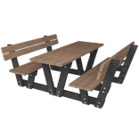 Picknicktafel - type Lyon met rugleuning - Bicolor