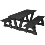 Picknicktafel - type Lyon zonder rugleuning - Bicolor