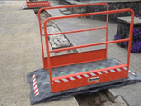 Kunststof loopbrug met leuning - rood - 1700x1000mm