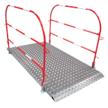 Passerelle en aluminium avec garde-corps pliants - 2000x1000mm
